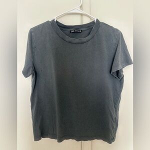 Zara Charcoal Casual Tee